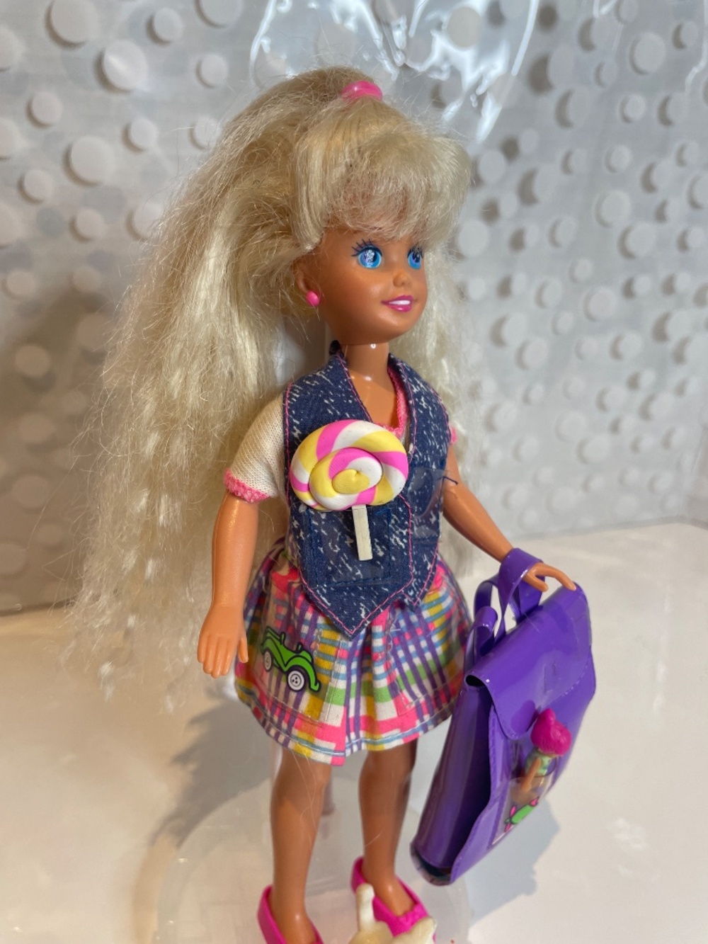 Vintage 1994 🎒🛝Stacie Polly Pocket doll - Picture 2 of 16